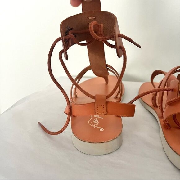 Free People Vacation Day Wrap Sandals in Natural Tan, 9.5 New - Picture 8 of 9